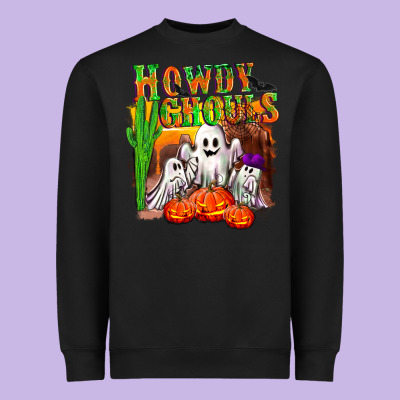 Howdy Ghouls Heavyweight Sweatshirt Designed By Nancycooperartshop