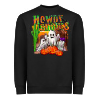 Black Howdy ghouls Heavyweight Sweatshirt - NancyCooperArtShop