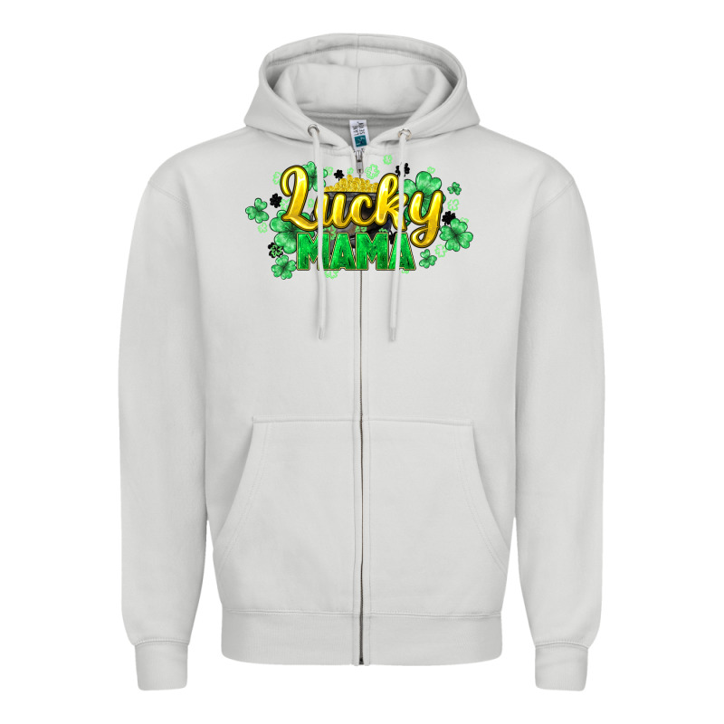 Lucky Mama Mother's Day Zipper Hoodie by HowdyJamesFarm | Teevron