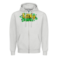 Dove Grey Lucky mama mother's day Zipper Hoodie - HowdyJamesFarm