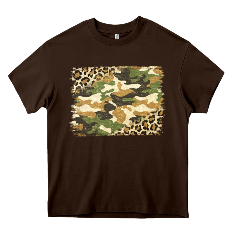 Leopard Camo Pattern Background Heavy Core Tee by Jasminsmagicworld | Teevron