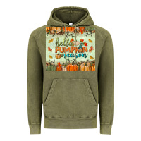 Vintage Olive hello pumpkin season tumbler Vintage Hoodie - BundleAndBundleShop