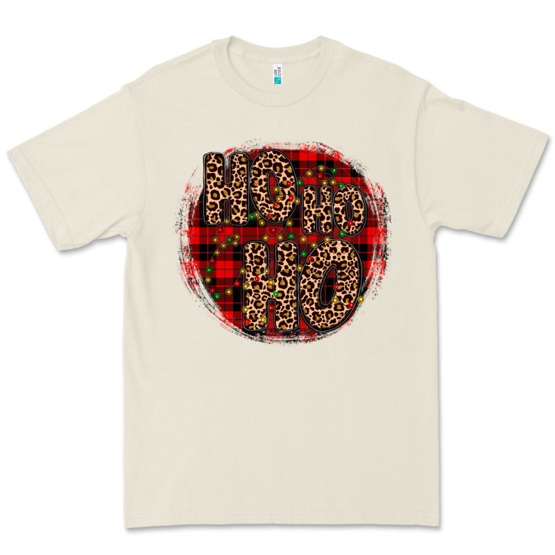 Ho Ho Ho Wood Slice Ornament Premium Tee by JahusDesignShop | Teevron