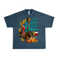 Midnight Navy I Was Thinner Before Dinner Turkey Thanksgiving Urban Heavy Tee - LillyAllenDesigns