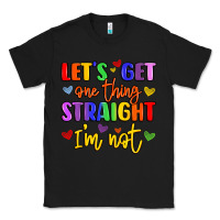 Black celebrate pride with colorful text Classic Tee - LillyAllenDesigns