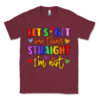 Burgundy celebrate pride with colorful text Classic Tee - LillyAllenDesigns