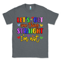 Charcoal Heather celebrate pride with colorful text Classic Tee - LillyAllenDesigns