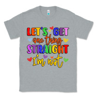 Heather Grey celebrate pride with colorful text Classic Tee - LillyAllenDesigns