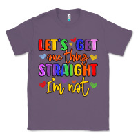 Lavender celebrate pride with colorful text Classic Tee - LillyAllenDesigns