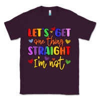 Plum celebrate pride with colorful text Classic Tee - LillyAllenDesigns