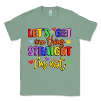 Sage celebrate pride with colorful text Classic Tee - LillyAllenDesigns