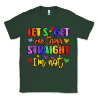 Sports Green celebrate pride with colorful text Classic Tee - LillyAllenDesigns