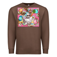 Chestnut Easter Bunny And Egg With Leopard Pattern Tumbler Premium Sweatshirt - BundleAndBundleShop