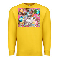 Lemon Easter Bunny And Egg With Leopard Pattern Tumbler Premium Sweatshirt - BundleAndBundleShop