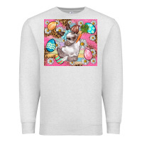 Oatmeal Heather Easter Bunny And Egg With Leopard Pattern Tumbler Premium Sweatshirt - BundleAndBundleShop