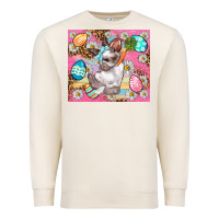 Sandshell Easter Bunny And Egg With Leopard Pattern Tumbler Premium Sweatshirt - BundleAndBundleShop