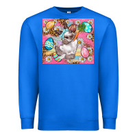 True Royal Easter Bunny And Egg With Leopard Pattern Tumbler Premium Sweatshirt - BundleAndBundleShop