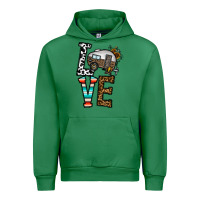 Emerald love caravan Urban Hoodie - CowhideDigitalArt