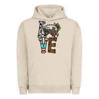 Pigment French Oak love caravan Urban Hoodie - CowhideDigitalArt