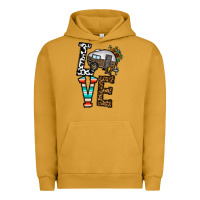 Pigment Peanut Butter love caravan Urban Hoodie - CowhideDigitalArt