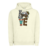 Pigment Pistachio love caravan Urban Hoodie - CowhideDigitalArt