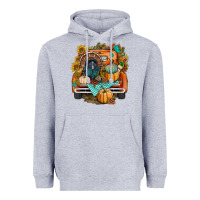 Heather Grey thanksgiving truck bbs Heavyweight Hoodie - BundleAndBundleShop