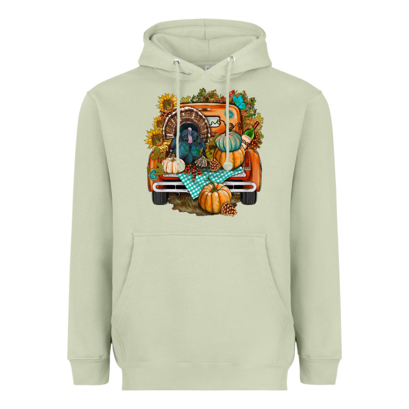 Thanksgiving Truck Bbs Heavyweight Hoodie by BundleAndBundleShop | Teevron