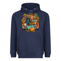 Navy thanksgiving truck bbs Heavyweight Hoodie - BundleAndBundleShop