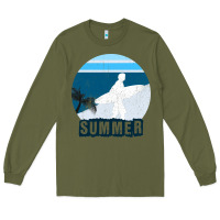 Army Green Summer Surf Long Sleeve Tee - Bettercallsaul