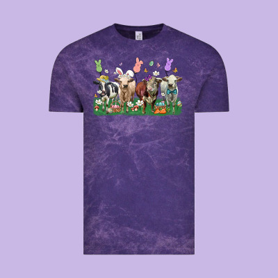 Easter Cow Vintage Tee Designed By Lillyallendesigns
