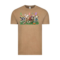 Vintage Coffee easter cow Vintage Tee - LillyAllenDesigns
