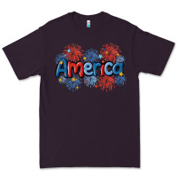 Plum America Premium Tee - MaliasSmallBusiness