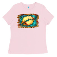 Bubblegum Pink Softball Lips Ladies Tee - Jasminsmagicworld