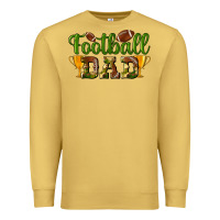 Antique Gold Football Dad Premium Sweatshirt - BundleAndBundleShop