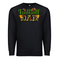 Black Football Dad Premium Sweatshirt - BundleAndBundleShop