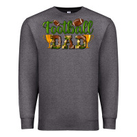 Charcoal Heather Football Dad Premium Sweatshirt - BundleAndBundleShop