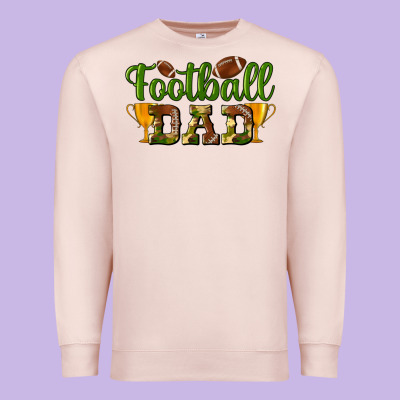 Football Dad Premium Sweatshirt Designed By Bundleandbundleshop