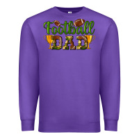Purple Football Dad Premium Sweatshirt - BundleAndBundleShop