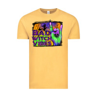 Vintage Mustard bad witch vibes Vintage Tee - JahusDesignShop