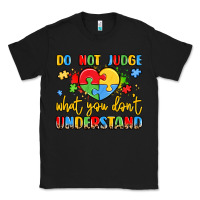 Black puzzle heart inclusivity message Classic Tee - LillyAllenDesigns