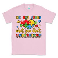 Bubblegum Pink puzzle heart inclusivity message Classic Tee - LillyAllenDesigns