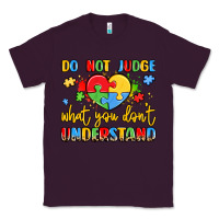 Plum puzzle heart inclusivity message Classic Tee - LillyAllenDesigns