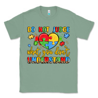 Sage puzzle heart inclusivity message Classic Tee - LillyAllenDesigns
