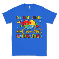 True Royal puzzle heart inclusivity message Classic Tee - LillyAllenDesigns
