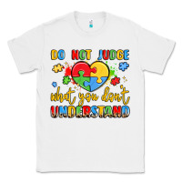 White puzzle heart inclusivity message Classic Tee - LillyAllenDesigns