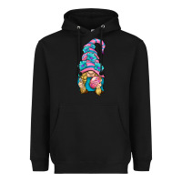 Black Easter Gnome Heavyweight Hoodie - BundleAndBundleShop