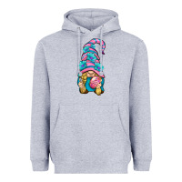 Heather Grey Easter Gnome Heavyweight Hoodie - BundleAndBundleShop