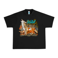 Black Wild About Fall Coyote Urban Heavy Tee - LillyAllenDesigns