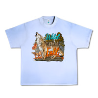 Grape Ice Wild About Fall Coyote Urban Heavy Tee - LillyAllenDesigns