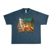 Midnight Navy Wild About Fall Coyote Urban Heavy Tee - LillyAllenDesigns
